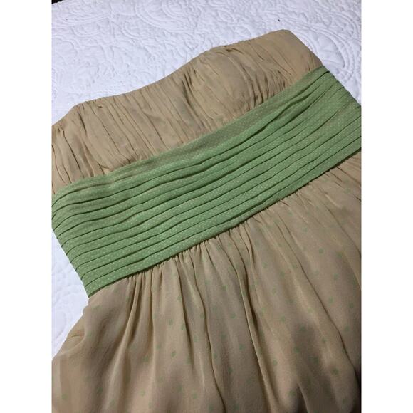 BCBG Tan and Green Dress - Picture 9 of 12
